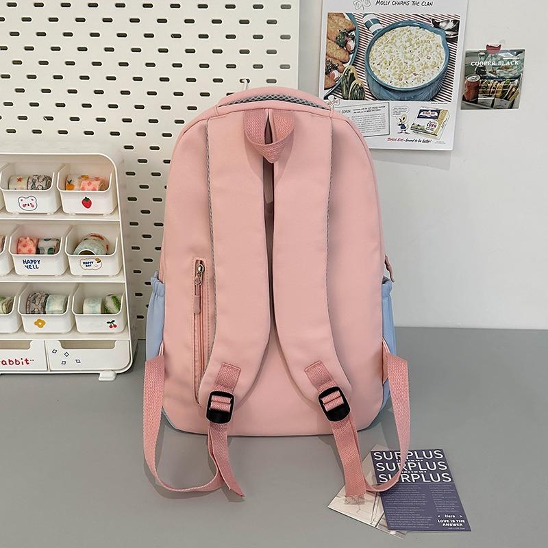 Children's Mini Contrasting Backpack Versatile College Student Small Bag Commuter Bag Women's Travel Small Backpack