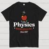 Apple Meets Physics 100% Cotton Summer Casual Cool Loose T-Shirt