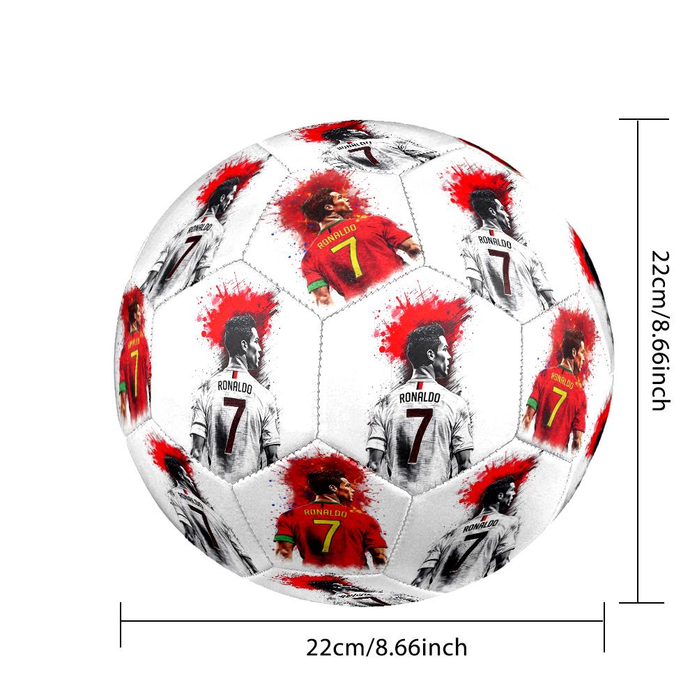 Soccer Player Trophy Size 5 Football Machine-Stitched Indoor/Outdoor Training and Matches Perfect Gift for Sports Enthusiasts