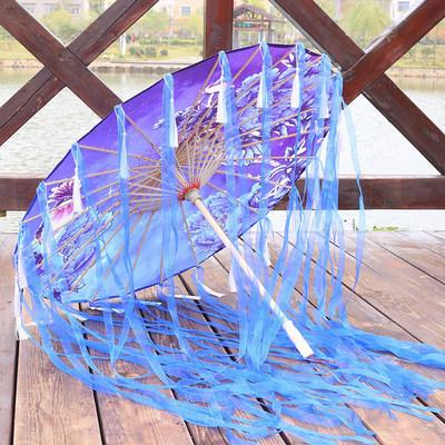 

70cm Chinese OiledPaper Umbrella Folding Silk Hanfu Ancient Costume Woman Hanfu Cos Photograph Decoration Dance Paraguas Mujer Bamboo&8K