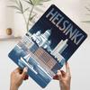 Helsinki Cityscape Travel Tin Plaque Poster Customized Wall Art Retro Vintage Metal Signs for Man Cave Home Decoration Luxury