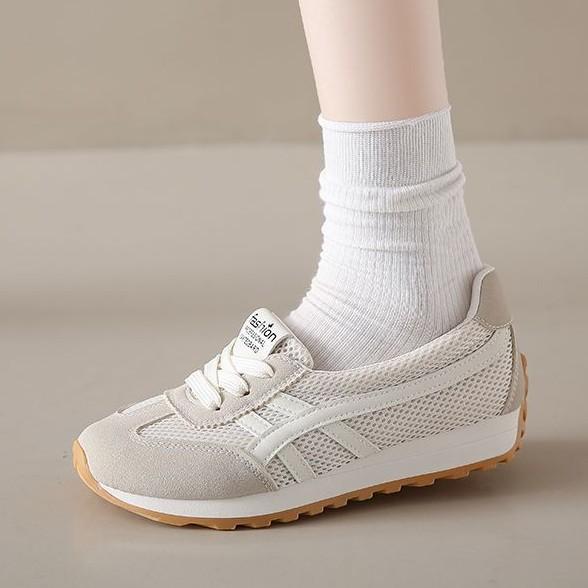 Casual sports shoes women's 2025 new spring and autumn breathable women's shoes German training Forrest Gump shoes platform mesh dad shoes