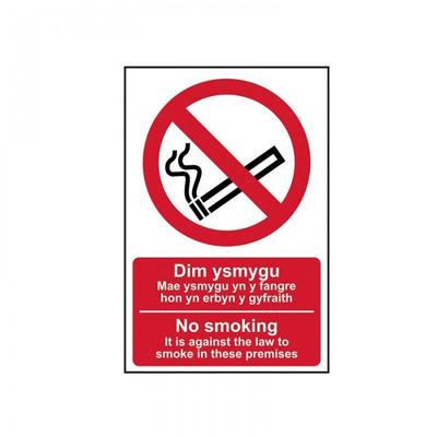 Escanear No Galés / Inglés - Señal de Pvc 200 X 300mm