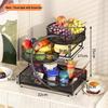 Jingyuheng Multi-layer Fruit Basket and Snack Tray with Tissue Box