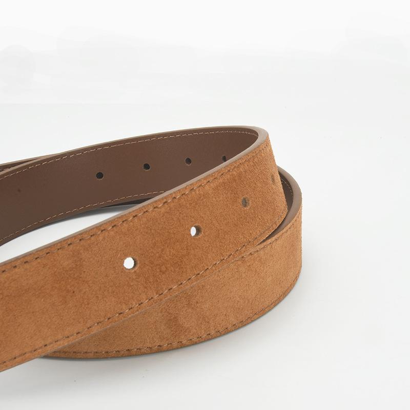 Frosted Belt Women'S Casual Simple Pin Buckle Belt Jeans Decorative Belt Women
