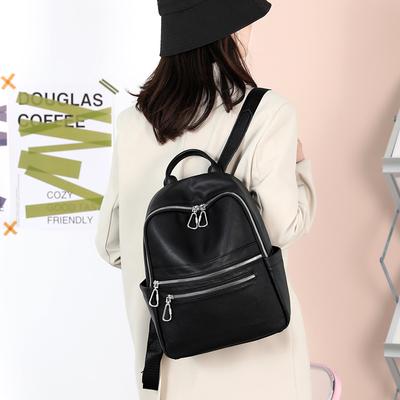 Soft Pu Leather Women Backpack Waterproof Anti-theft Big Capacity Travel Backpacks Women's Shoulder Bags
