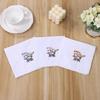 Lightweight Handkerchief Washable Chest Towel Embroidery Flower Hankie Pocket Square 28x28cm for Girl Traveling Shopping