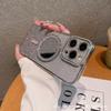 New iPhone18 mobile phone case electroplating flash drill 17 magnetic charging mirror Apple 15 Pro Max protective case