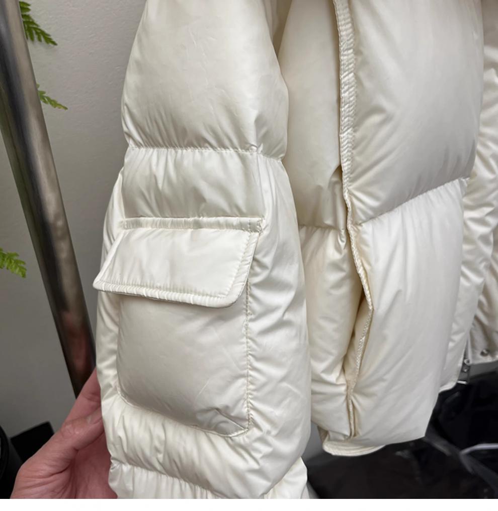 Women's Thickened Cotton-Padded Hooded Winter Coat - Loose, Warm, Solid Color Jacket