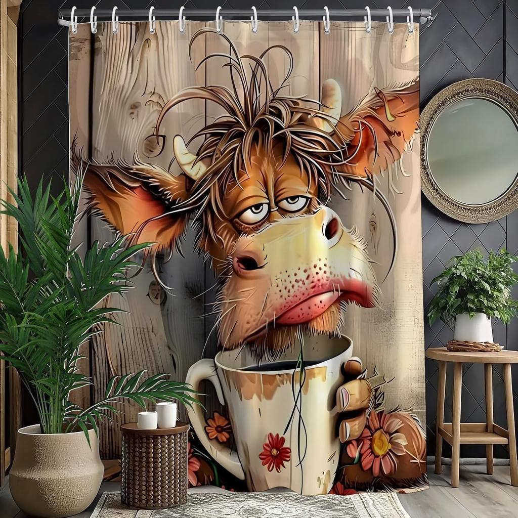 Funny Dogs Playing Poker Shower Curtain,Vintage Dog Art Waterproof Polyester Fabric Bath Curtain,Humorous Bathroom Decor for