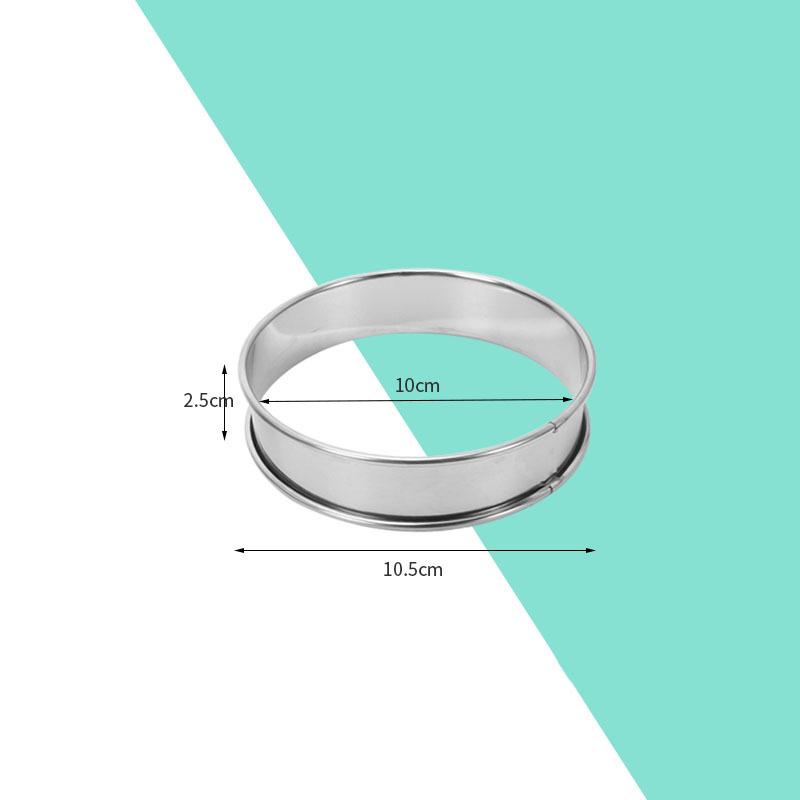Muffin Tart Rings Double Rolled Tart Ring Stainless Steel Muffin Rings Metal Round Ring Mold For Food Making Bakeware