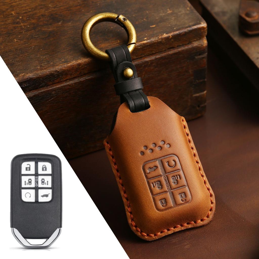 Suitable for Honda key case CRV Lingpai XRV 10th generation Civic Accord Crown Fit leather car key case