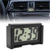 Vehicle Digital Clock Large LCD Dashboard Screen 12V Mini Portable for Car Time Display During Daily Commutes