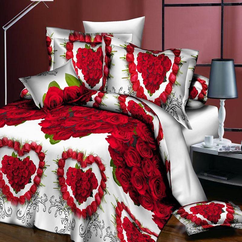 Elegant 3d Flower Design Duvet Cover Set Featuring Comfortable Bedding Essentials