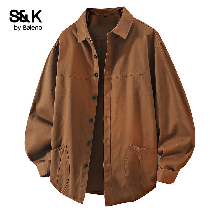

Baleno Men s S&K Series Workwear Style Cotton Shirt Jacket XL