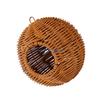 Y3NA Mini Hanging Bird Nest Plastic Rattan Design Parrots Nest For Small Bird Species