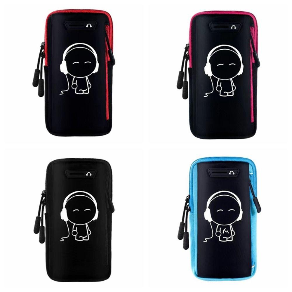 Lightweight Noctilucent Running Phone Bag Case Cover Portable Wrist Phone Bag Dustproof Shockproof Sports Arm Bag Running