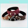 Minimalist Leather Belt For Women With Zinc Alloy Buckle For Casual And Office Style