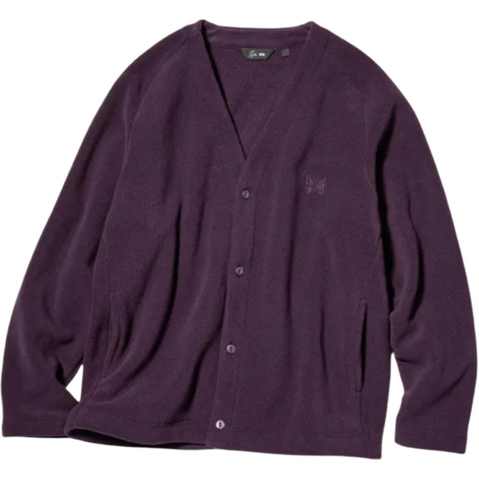 Uniqlo x Needles Oversized Cardigan Purple Men s 483980-78 L