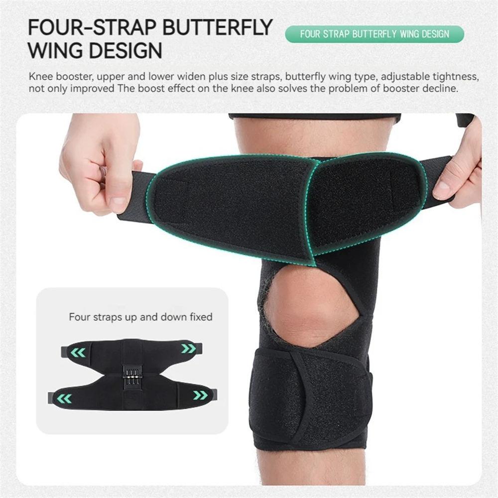 1Pcs Knee Support Medical Power Lift Knee Weakly Brace Joint Support Spring Stabilizer Gym Sports Heath Care Leg Stretcher