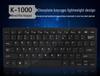 K1000 Wired USB Portable Mini Chocolate Keyboard