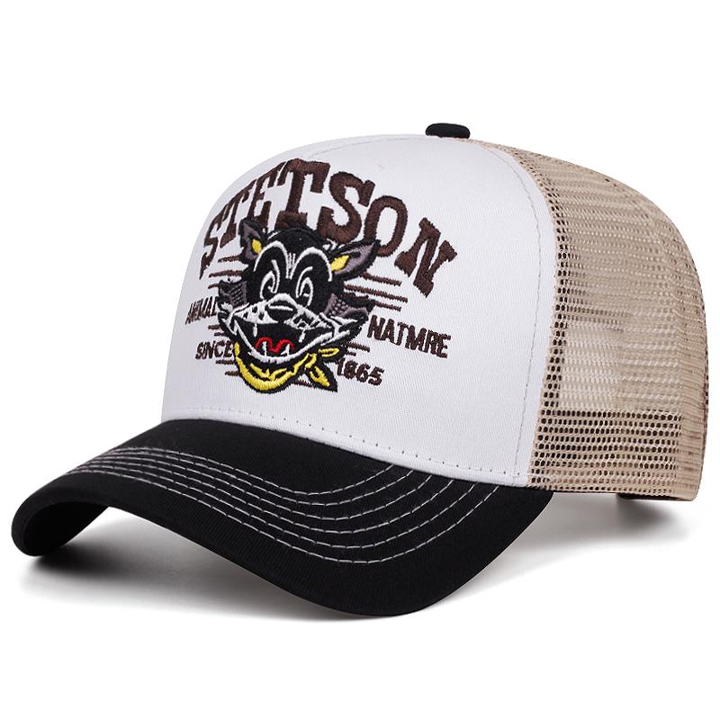 

Hat Stetson Cartoon Cat Truck Hat Street Style Hip Hop Hat Daily Leisure Sportss Sun Protection Air Permeable Mesh Hat Cartoon Latest Baseball