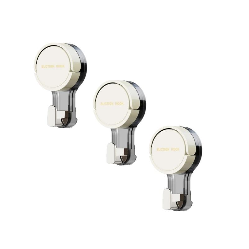 1-3PCS Suction Cup Hook Reusable Stronge Vacuum Bathroom Suction Cup Hooks Waterproof Towel Rack Clothes Hanger Hook Accessor