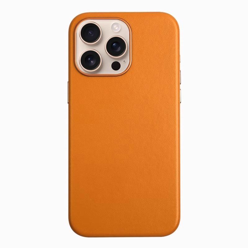 Magnetic Phone Case IPhone 17 16 15 With MagSafe Compatible Leather Back Cover Shockproof Slim Design
