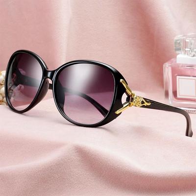 New Large Frame Oval Ladies Sunglasses Women'S Outdoor Driving Fashion Sun Glasses Outdoor Leisure Eyewear Uv400