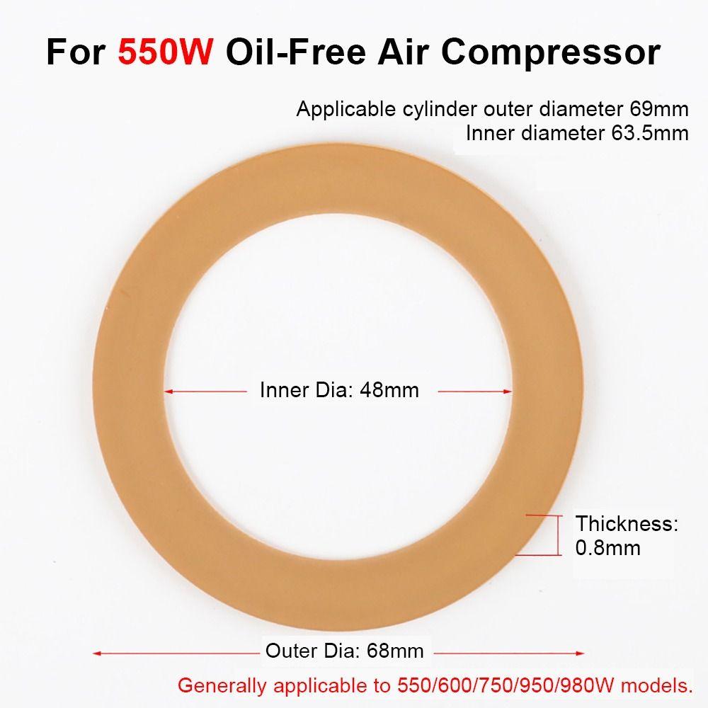 5Pcs Rubber Piston Rings Wear-resistance Insulation Pump Cylinder Insulation Rings Air Compressor Parts