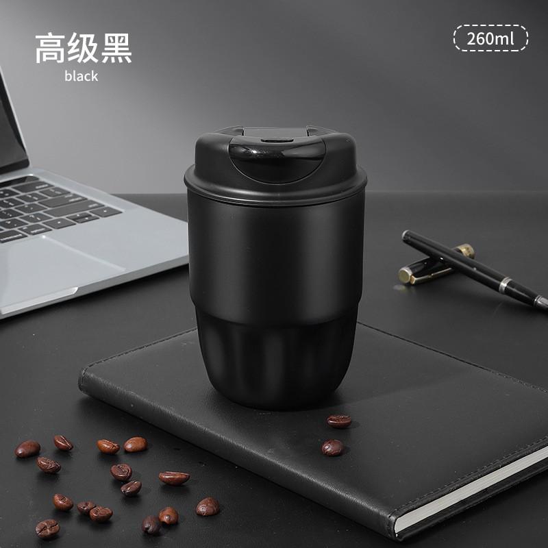 Stainless Steel 316 Double-Drink Insulated Travel Coffee Cup With Straw Lid Portable Mini Thermos Office Outdoor