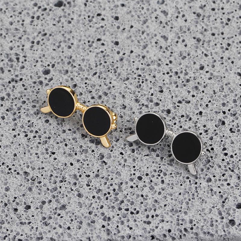 Cross-border Cute Cartoon Mini Sunglasses Men's Suit Shirt Bag Brooch - Hot Selling European & American Accessory