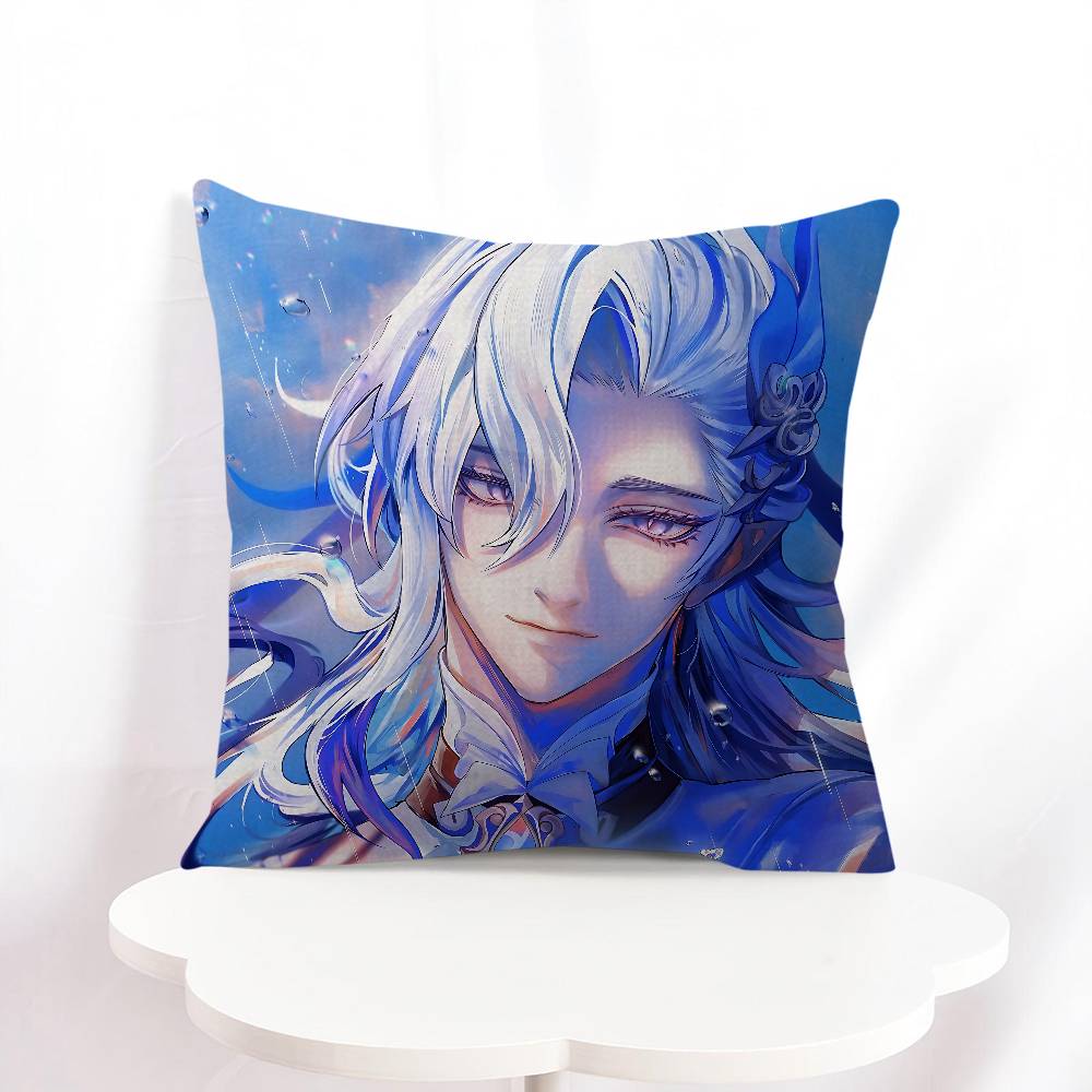 N-Neuvillette Pillow Covers Cartoon Sofa Decorative Home Double-sided Printing Short Plush Cute Cushion Cover