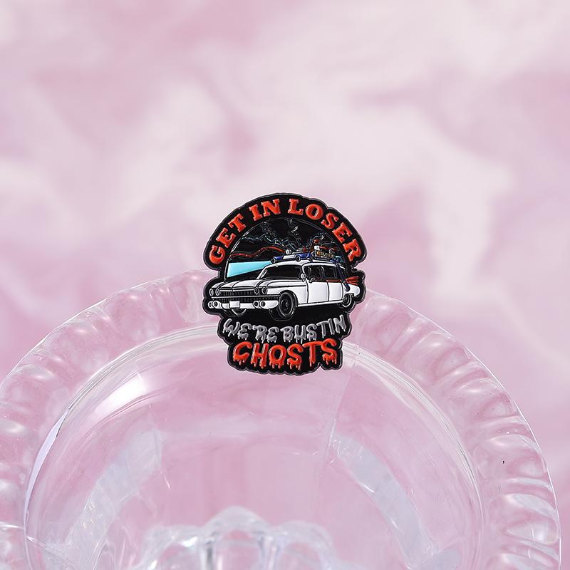 Anime Movies Enamel Pins Custom Cartoon Car WE'RE GOING BACK Brooches Lapel Badges Clothes Punk Jewelry Gift for Friends