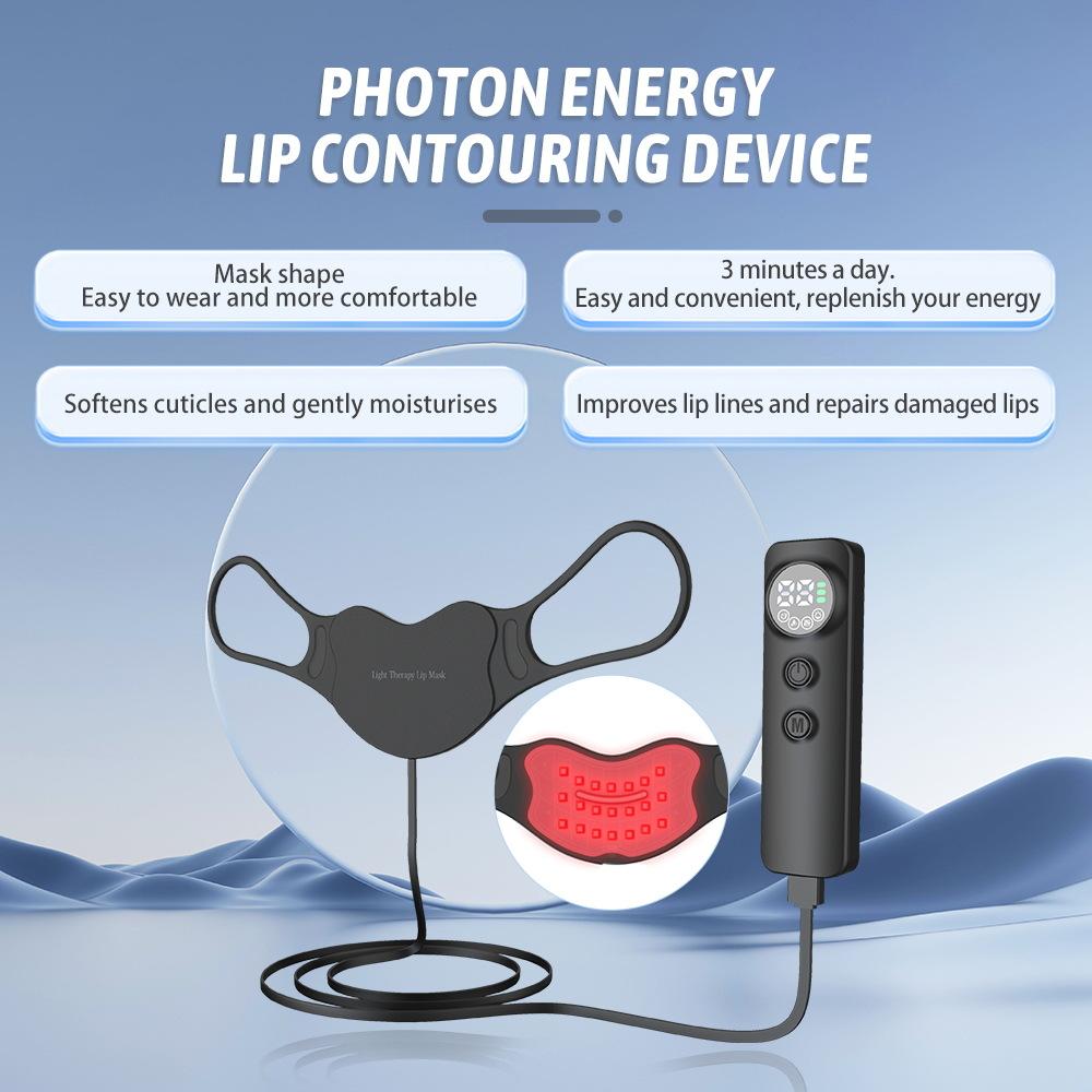 

Photon Lip Beautifier Домашняя маска Носимый светодиодный луч Электрический силиконовый украшение для губ
