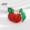 Thanksgiving Day Jewelry Rhinestone Pumpkin Brooch, Lapel Pin for Halloween Harvest Festival Brooch Festival, Autumn Clothing Accessory