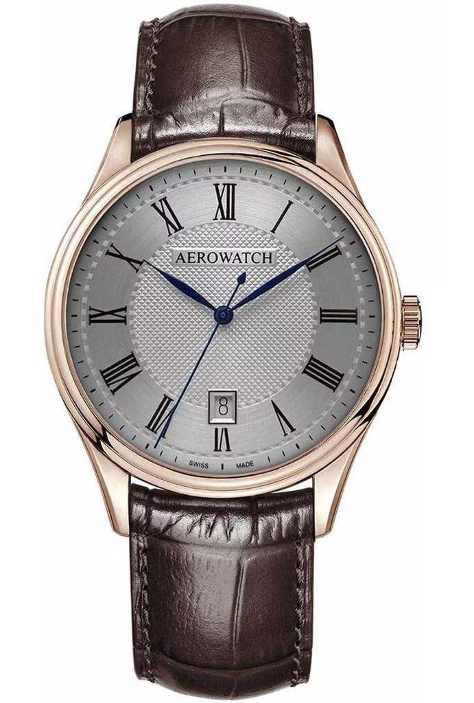 AEROWATCH Date Swiss A42102 RO01 Watch, Made,