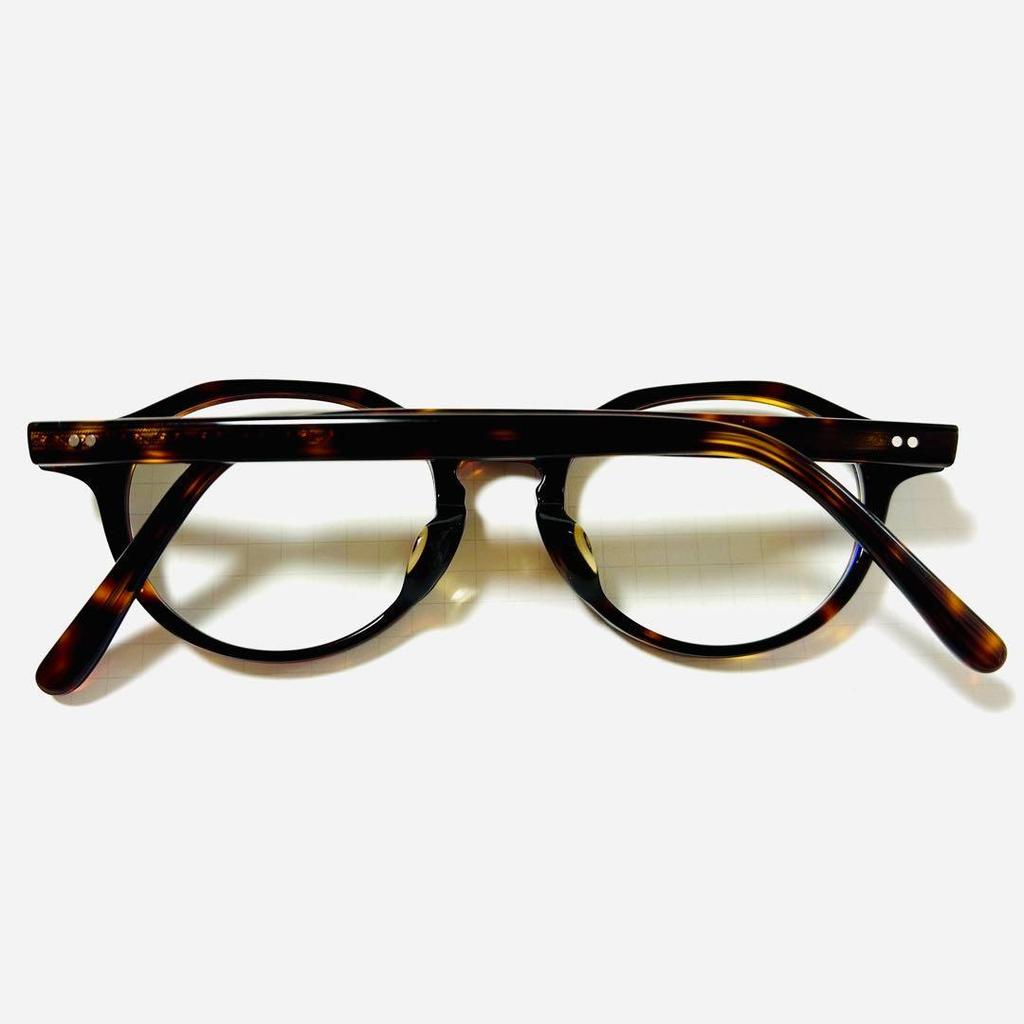 Used JINS Glasses Tortoiseshell Pattern Boston Type Blue Light No Prescription
