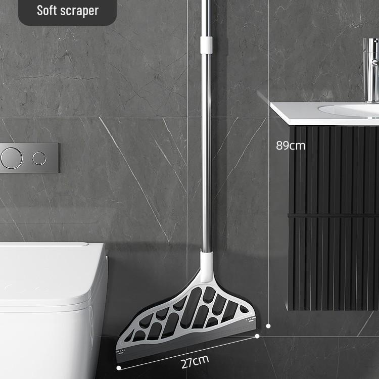 Silicone Dual-Use Magic Broom: Wet & Dry Floor Scraper for Dust, Hair, and Water.