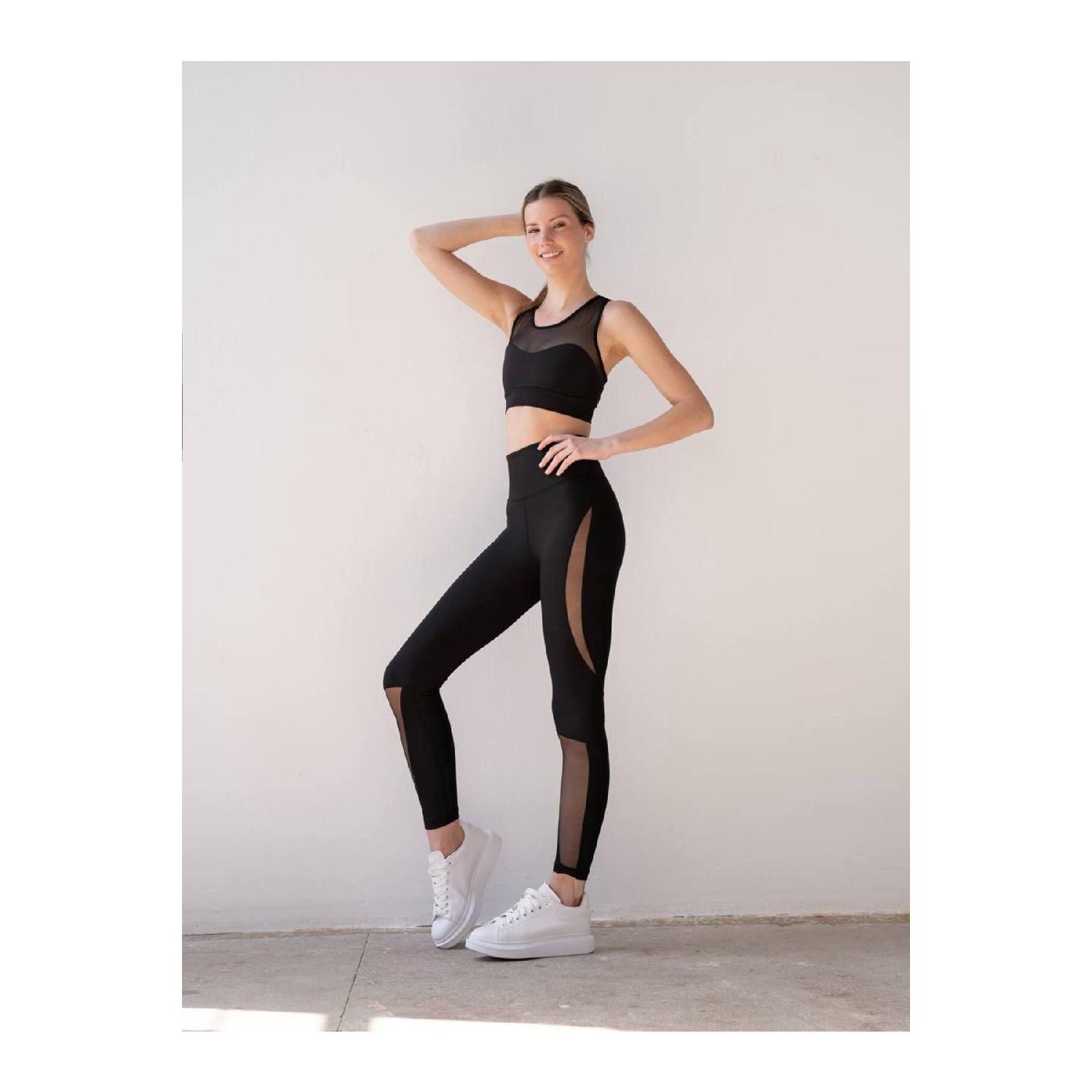 

Agde Black Tulle Sports Tights S чорний