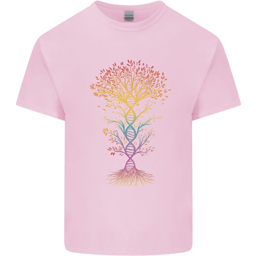 Colourful DNA Tree Biology Science Unisexs Light Cotton TShirt