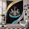 Newcastle United Fußball Wandteppich Heimdekoration Wandbehang Tuch für Schlafzimmer Wohnzimmer Hintergrund