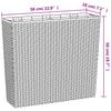 Donica Z Pojemnikiem Wewnętrznym, Antracyt, 12/44 L, Rattan Pp