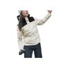 Columbia Omni-Heat Windproof Warm Breathable Durable Removable Hood Short Down Jacket Women Jackets Off-White XR0993-191