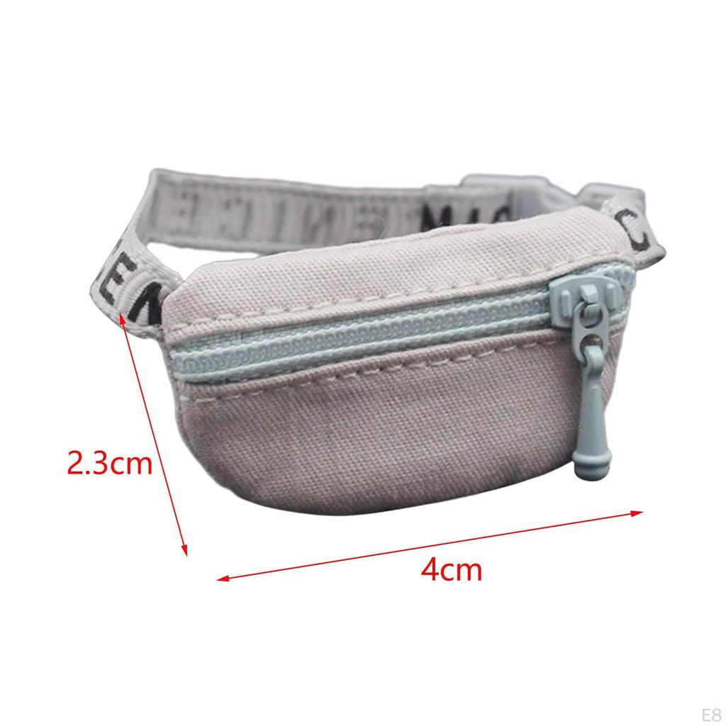 1/6 1/12 Doll Crossbody Fanny Pack Model DIY Projects Scenery Small Waist Bag for Dolls