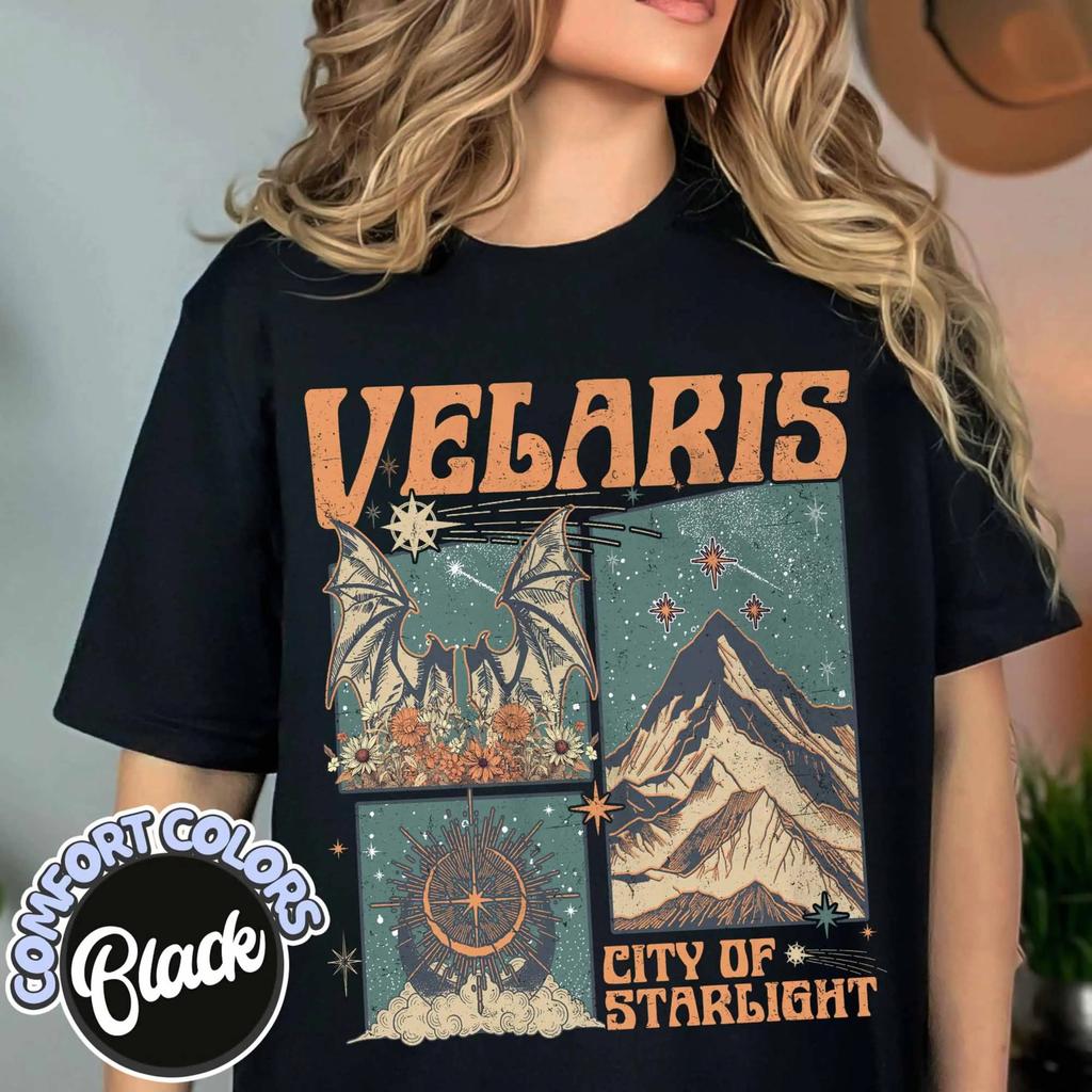 Velaris City of Starlight Acotar Comfort Shirt The Night Court T Shirt Bookworm Shirt Court of Thorns and Roses Acotar TShirt