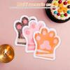Kichvoe Cat Paw Plates 30 Pieces Adorable Kitten Paper Fruits Snacks Desserts Cakes - Perfect Paw-shaped Serving Tray Baby Shower Tea Parties.