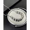 Geometric Stainless Steel Necklace For Men And Women Luxury Lockbone Jewelry With Elegant Oval Pendant