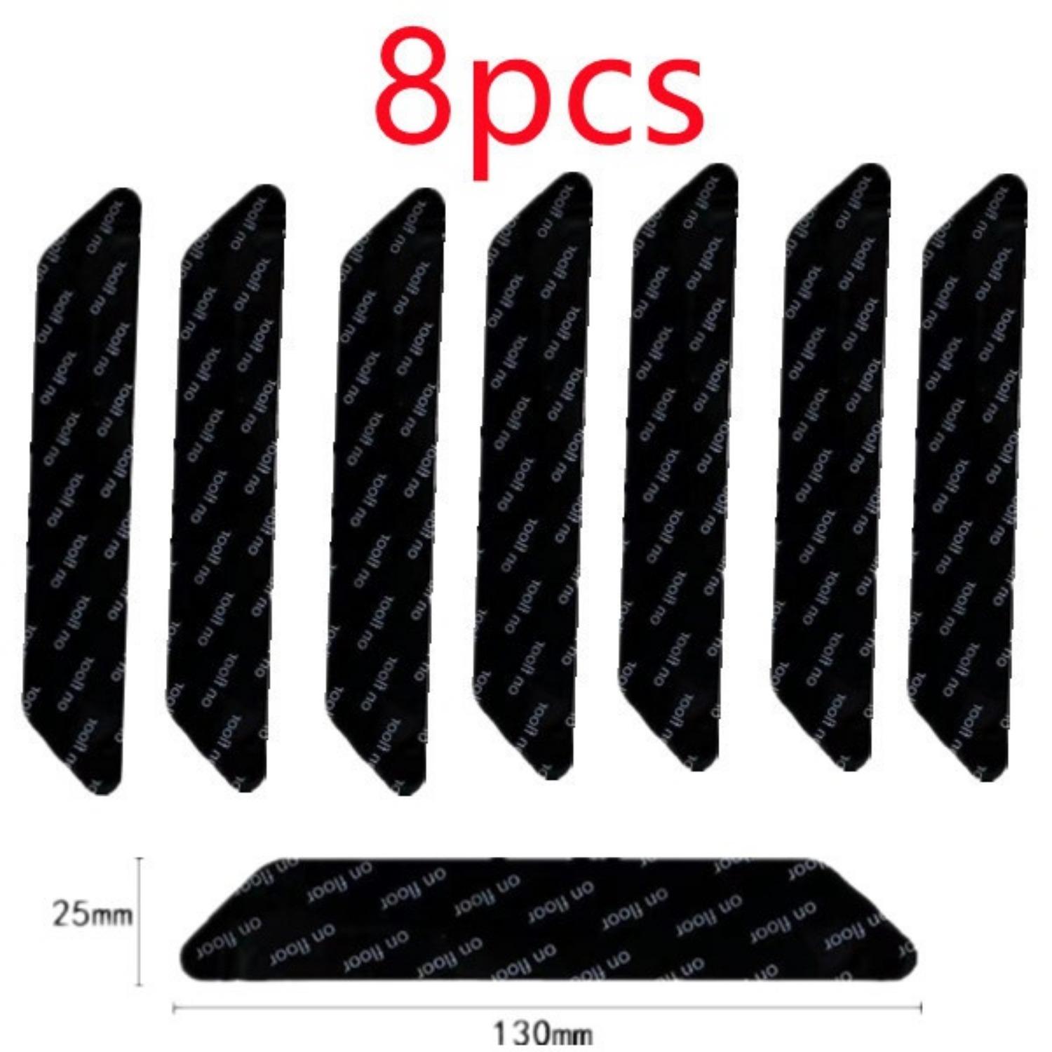 

Нескользящий коврик Vicloon для ковра, наклейки для ковров 1/8 шт., моющиеся и многоразовые, нескользящий ограничитель для ковра в уголке ковра, 2 размера, черный 130 x 25 mm-12pcs