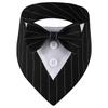 Tanpopo Dog Tuxedo Formal Wedding Bandana Bow Tie Birthday Costume Adjustable Pet Party Attire Valentines Outfit Cosplay Collar